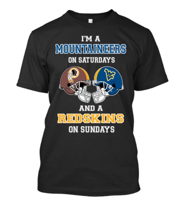Mountaineers Saturdays Redskins Sundays T-Shirt