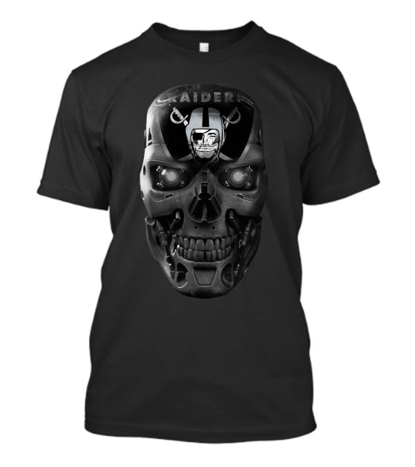 Raiders Skull Robot Face T-Shirt
