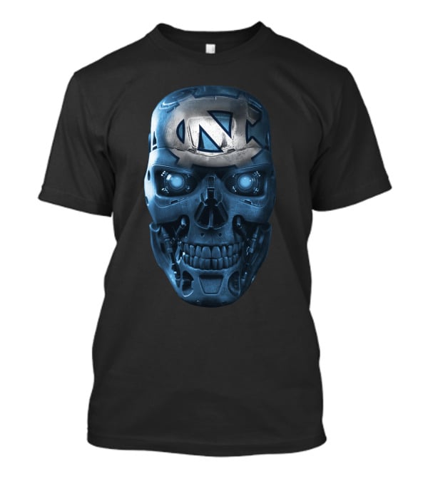 Skull Tarheels Terminator Inspired T-Shirt