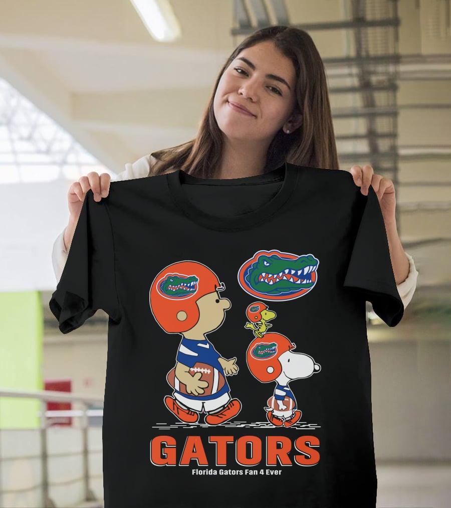 Florida Gators Fan 4 Ever Peanuts Football Gators T-Shirt