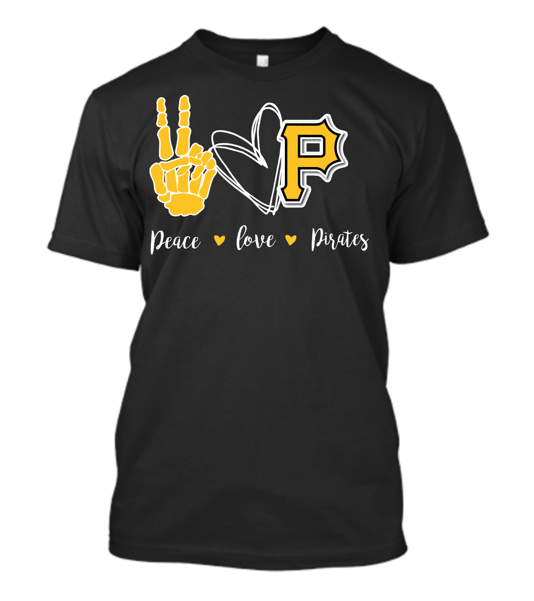 Peace Love Pittsburgh Pirates T-Shirt