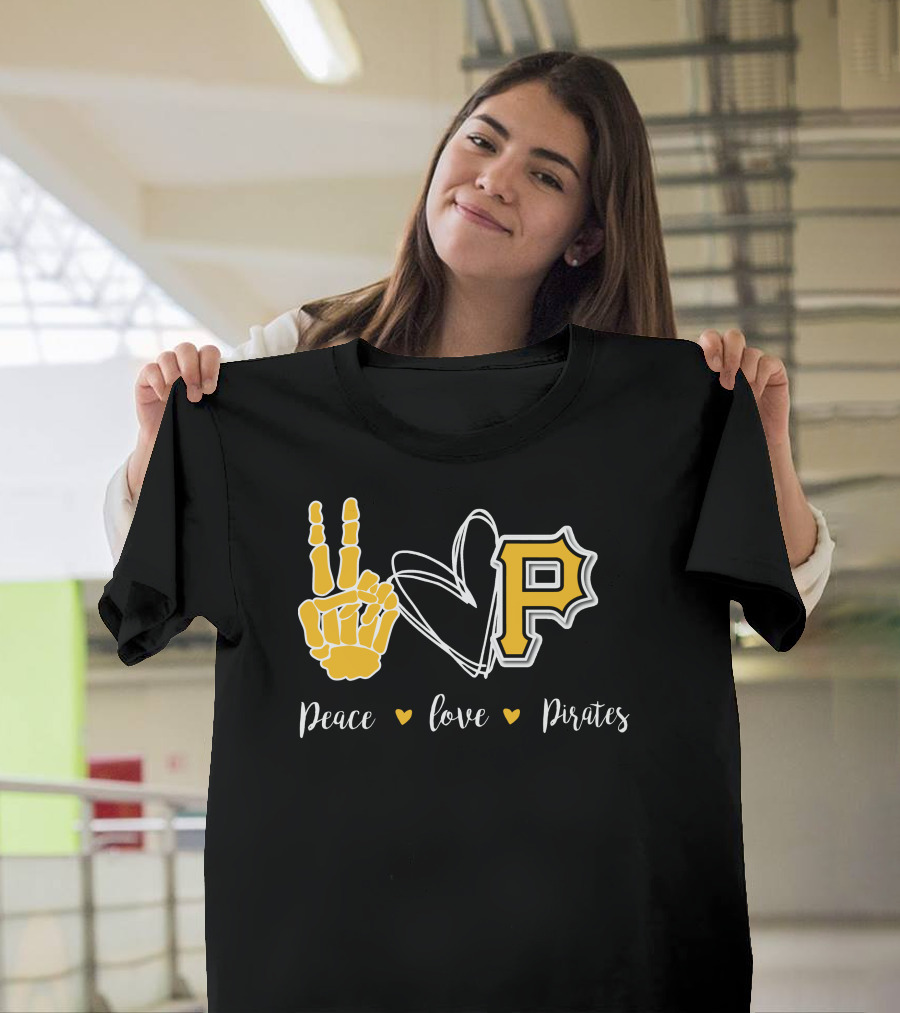 Peace Love Pittsburgh Pirates T-Shirt