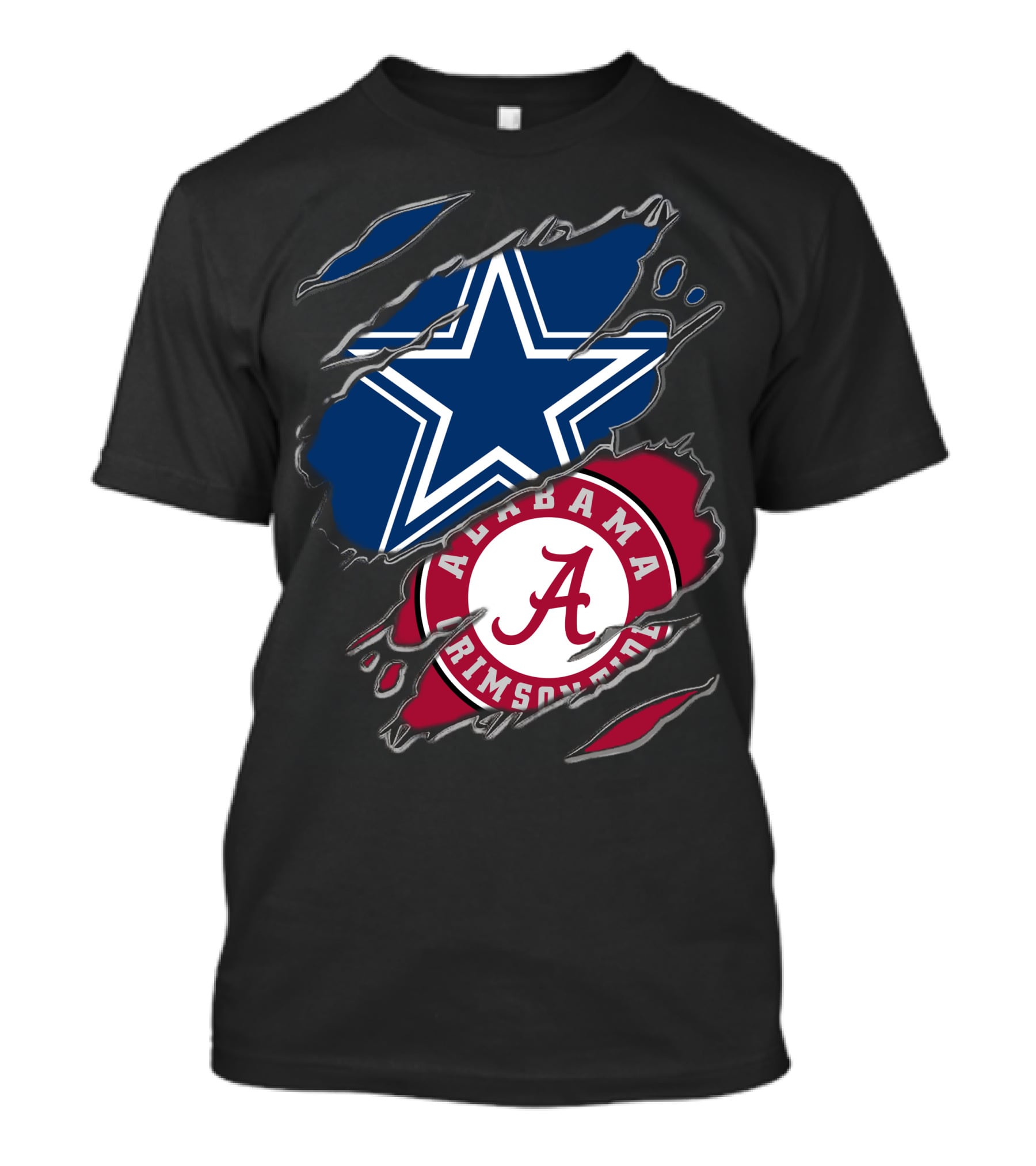 Dallas Cowboys Star Alabama Crimson Tide Crimson And White T-Shirt