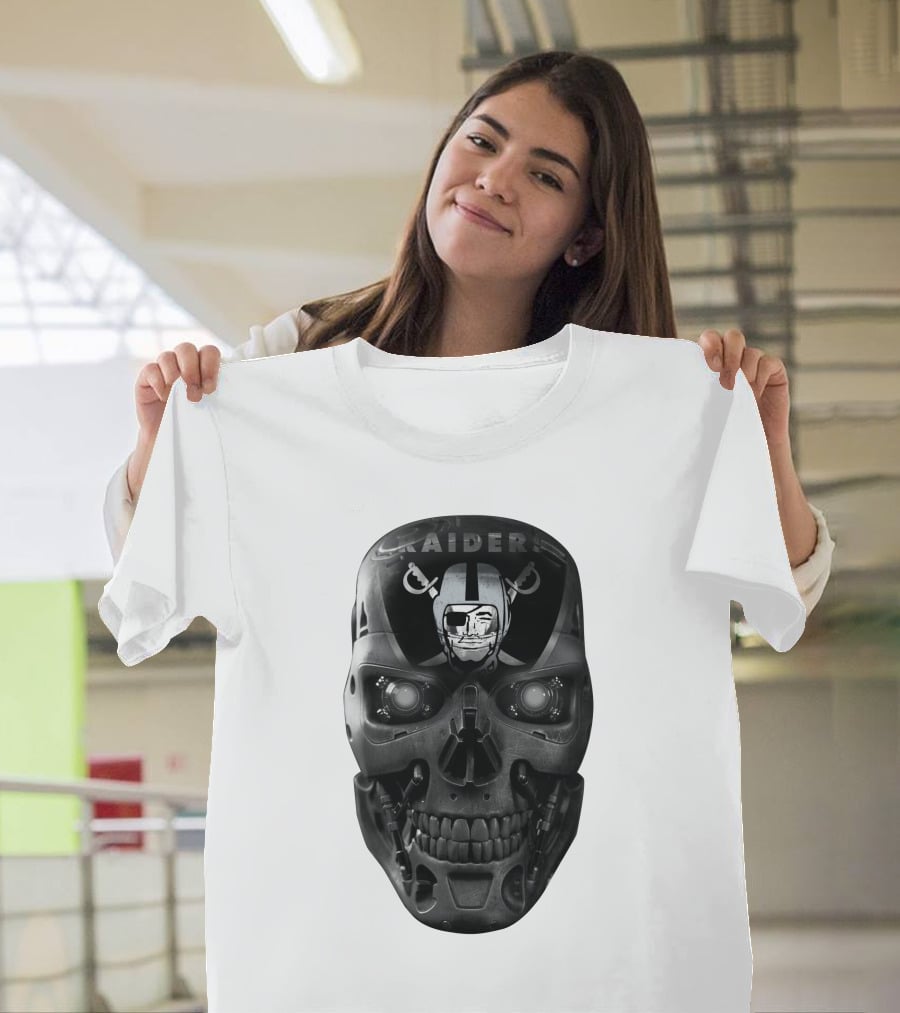 Raiders Skull Cyberpunk Fusion T-Shirt