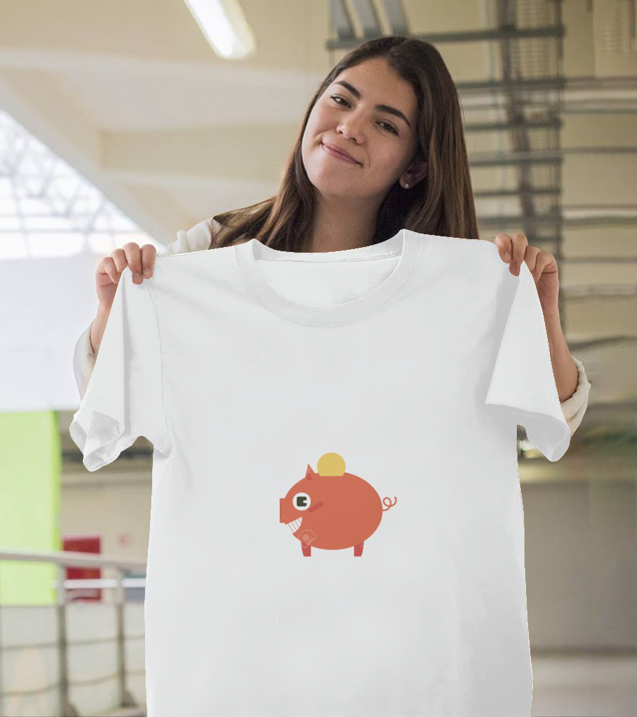Coin Piggy Bank Band T-Shirt