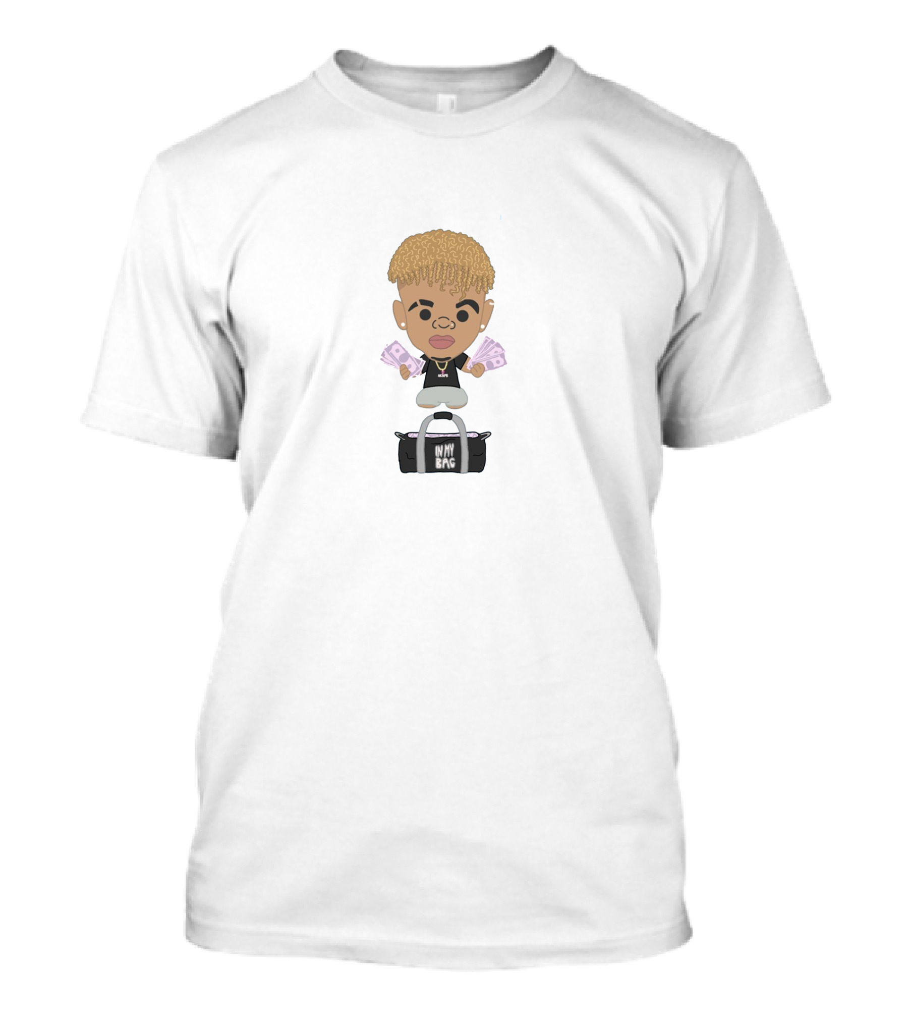 The Kid Laroi In My Bag Cartoon Character Holding Cash T-Shirt