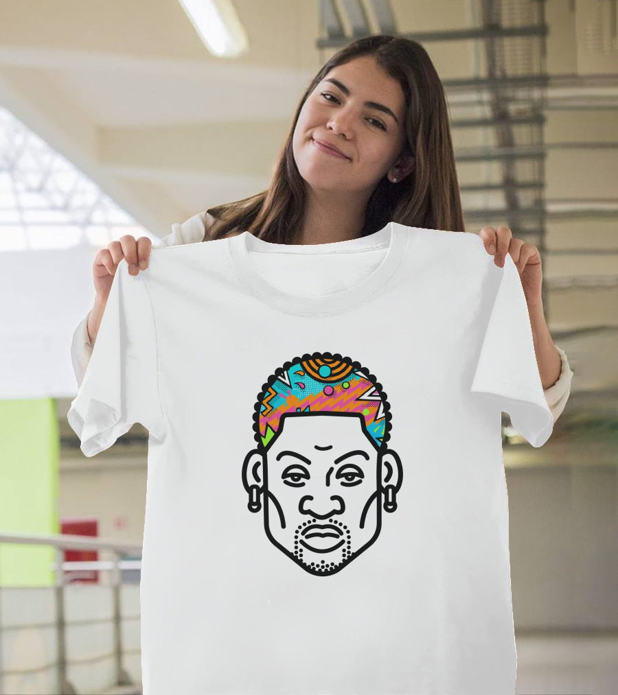 Dennis Rodman Colorful Hair T-Shirt