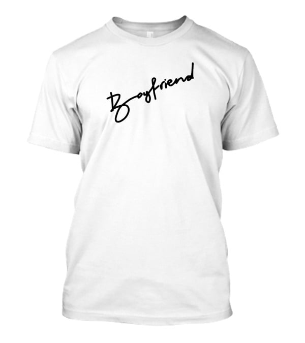 Boyfriend Text Minimalist Fashion T-Shirt