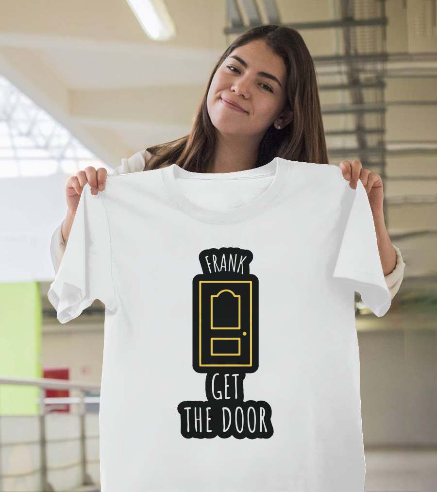 Frank Get the Door Yellow Outline Door T-Shirt