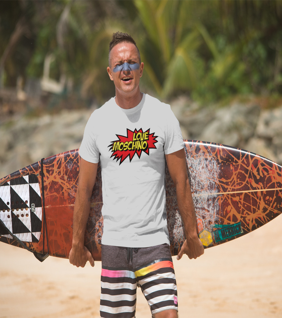 Love Moschino Comic Book Style Burst T-Shirt