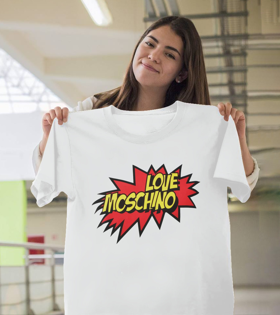 Love Moschino Comic Book Style Burst T-Shirt
