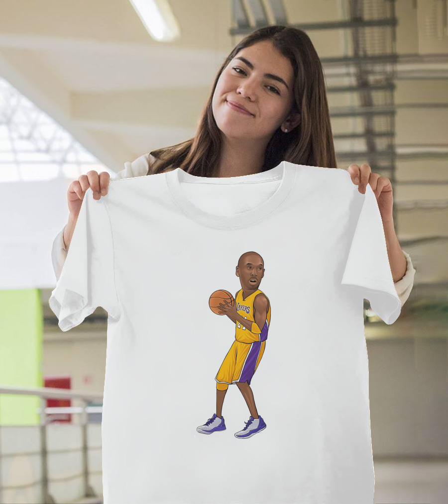 Lakers Kobe Basketball Player In Action T-Shirt