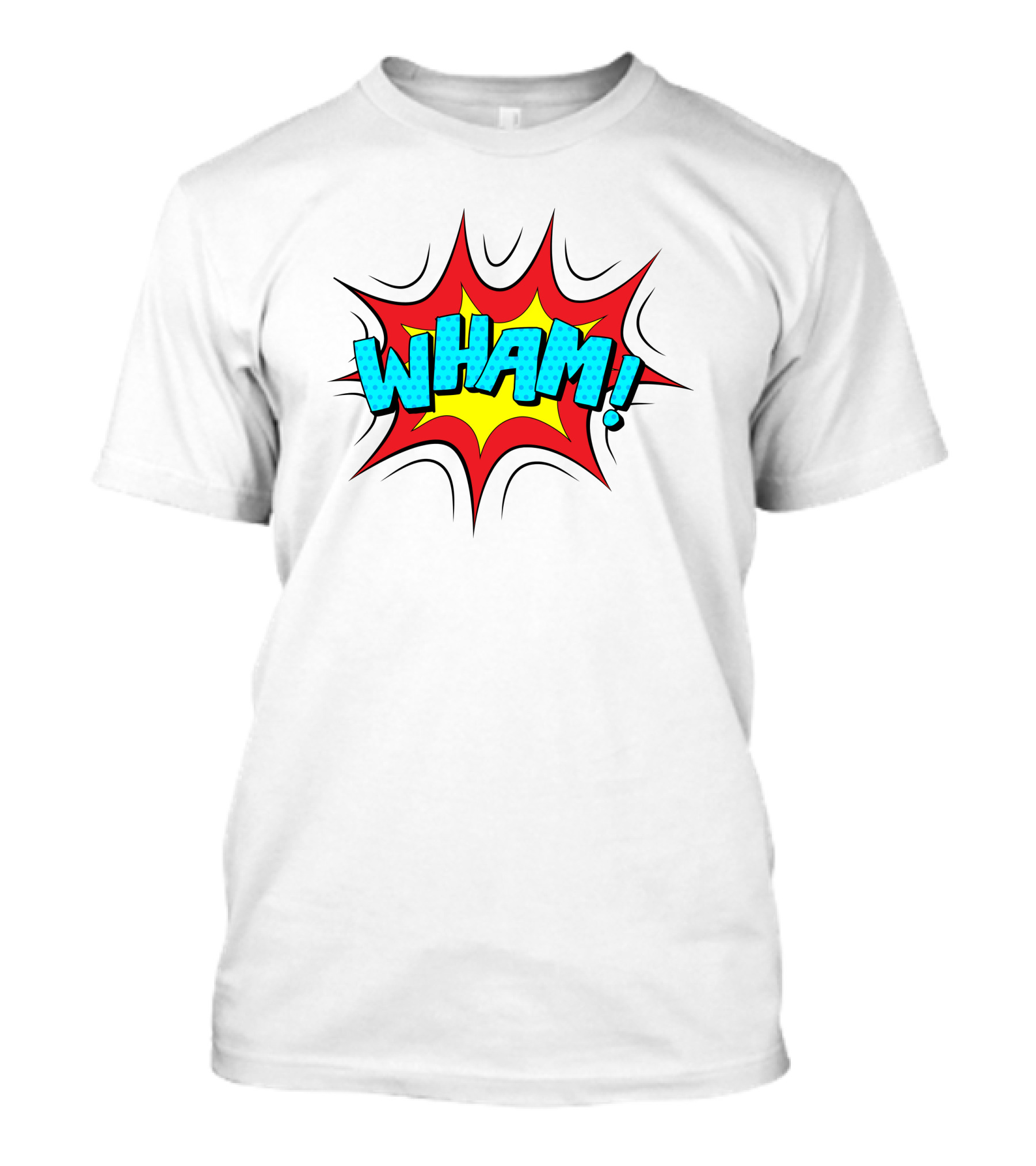WHAM Comic Book Style Pop Art Explosion T-Shirt