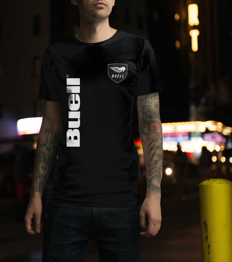 Buell Winged Logo Black T-Shirt