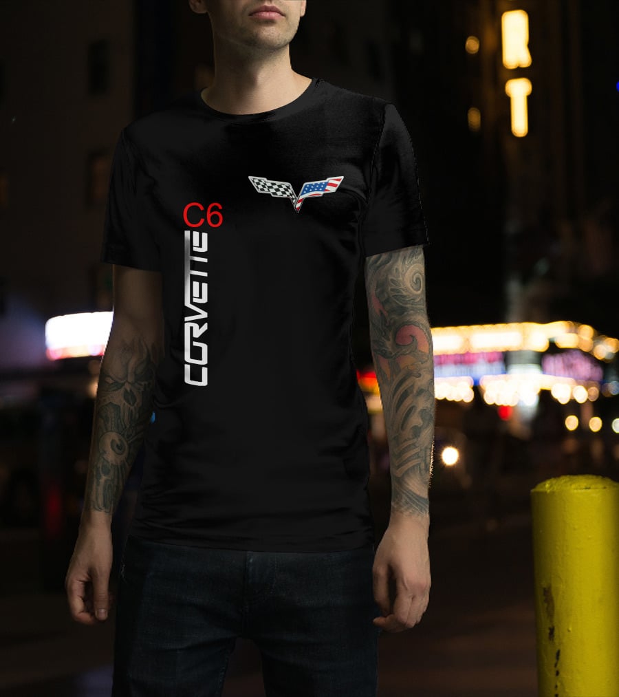 CORVETTE C6 Racing Flag T-Shirt
