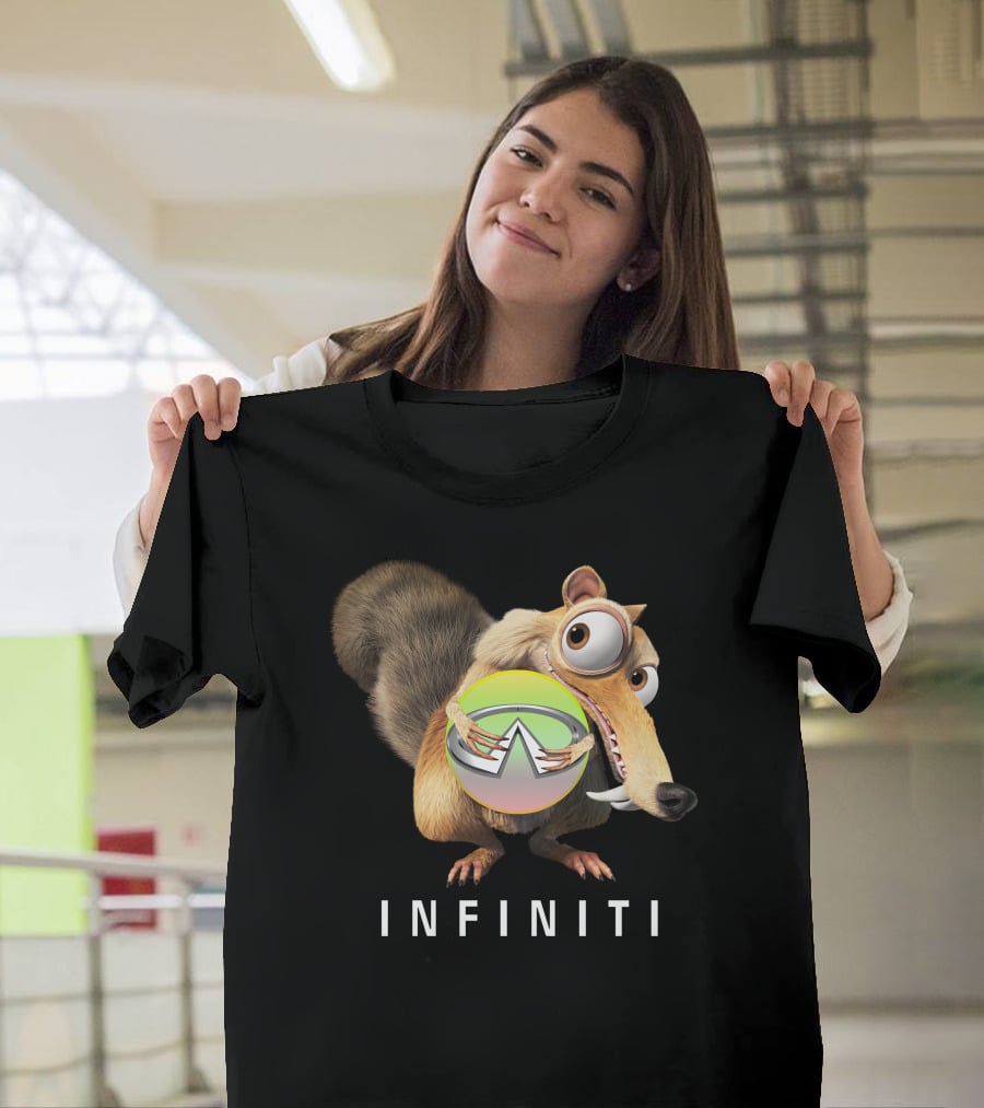 INFINITI Scrat Holding Green Sphere T-Shirt
