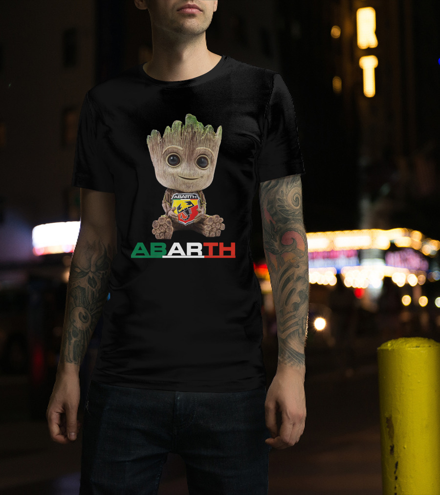 ABARTH Tree Character Holding T-Shirt