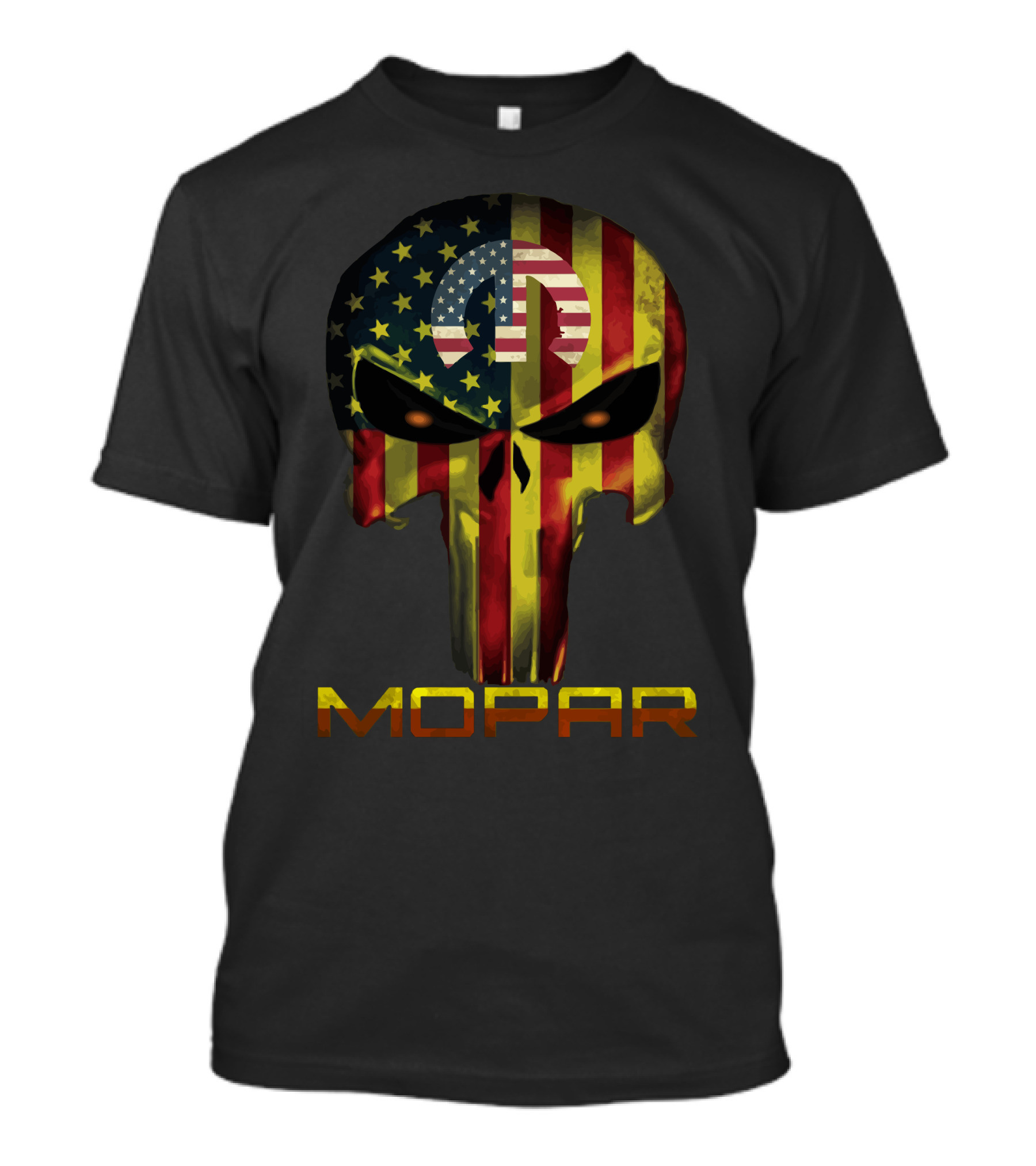 MOPAR American Flag Skull T-Shirt