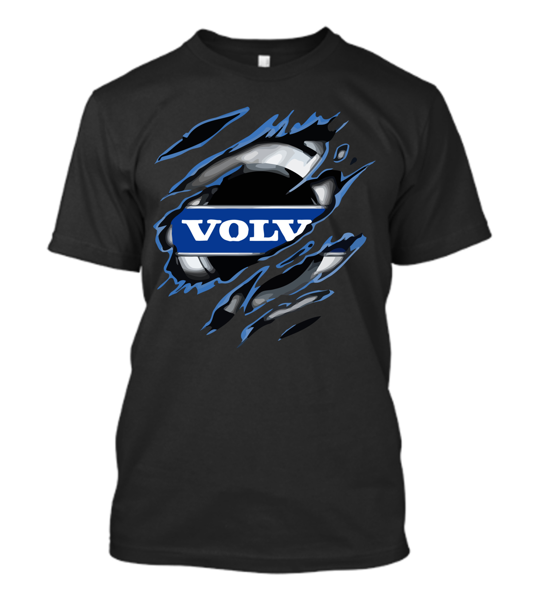 VOLVO Torn Metal Effect Automotive T-Shirt