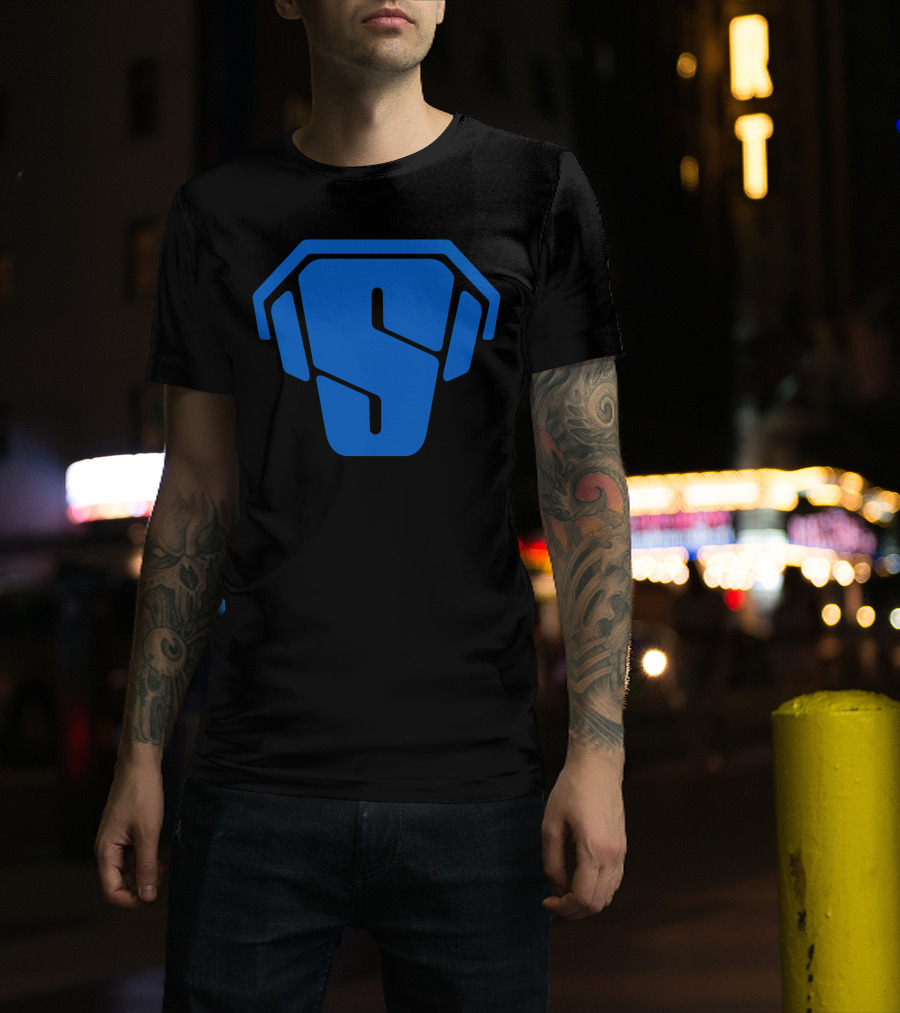 RS Blue Spartan Helmet Emblem T-Shirt