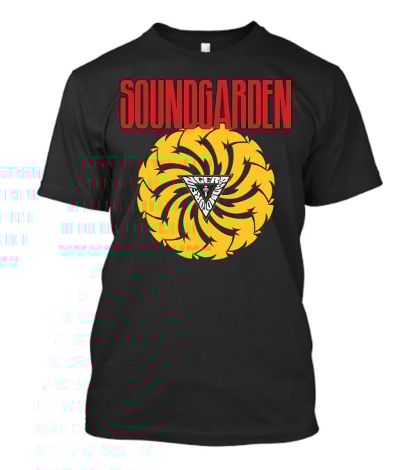 Soundgarden Badmotorfinger Yellow Spiral T-Shirt