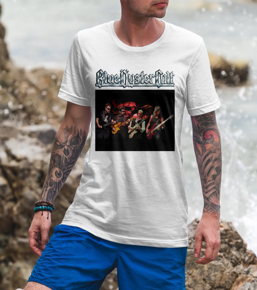 Blue Oyster Cult Live Performance Band Image T-Shirt