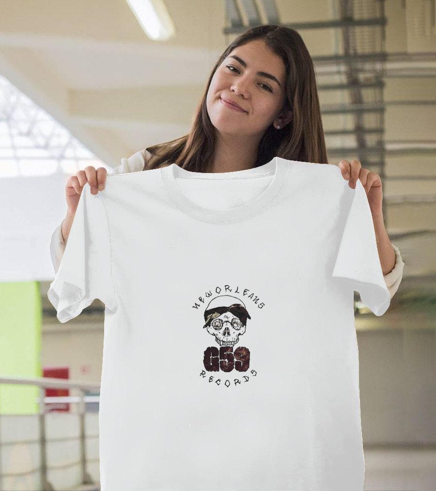 New Orleans Records G59 Skull T-Shirt
