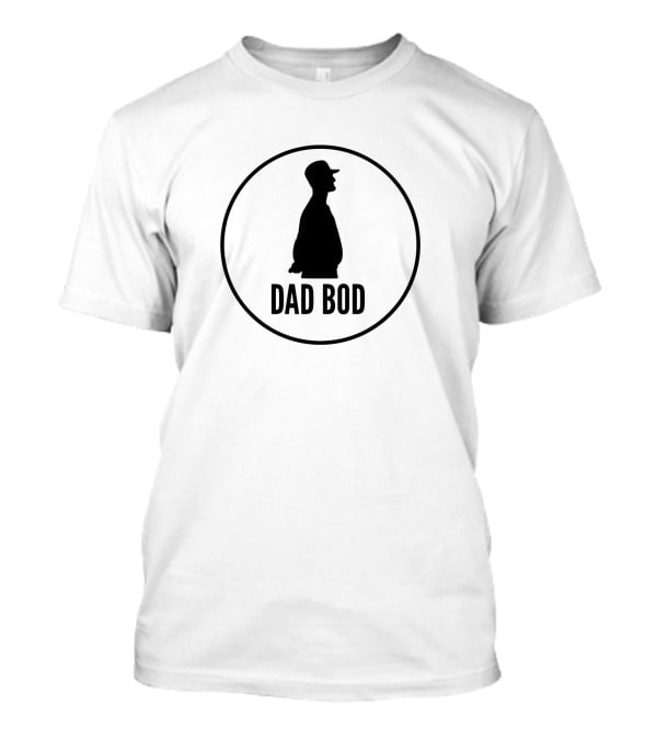 Dad Bod Silhouette Icon Baseball Cap T-Shirt