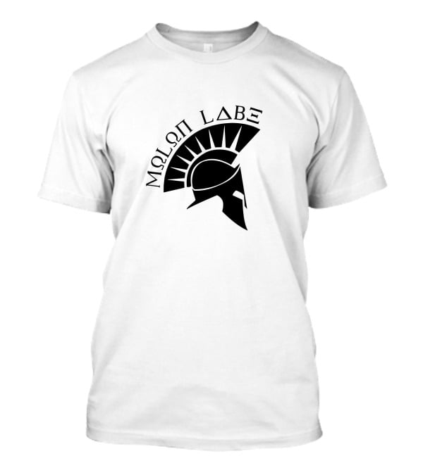 Molon Labe Spartan Helmet Greek Warrior T-Shirt