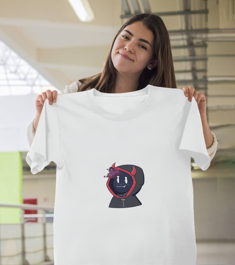 BadBoyHalo Devil Hoodie Galaxy Face T-Shirt