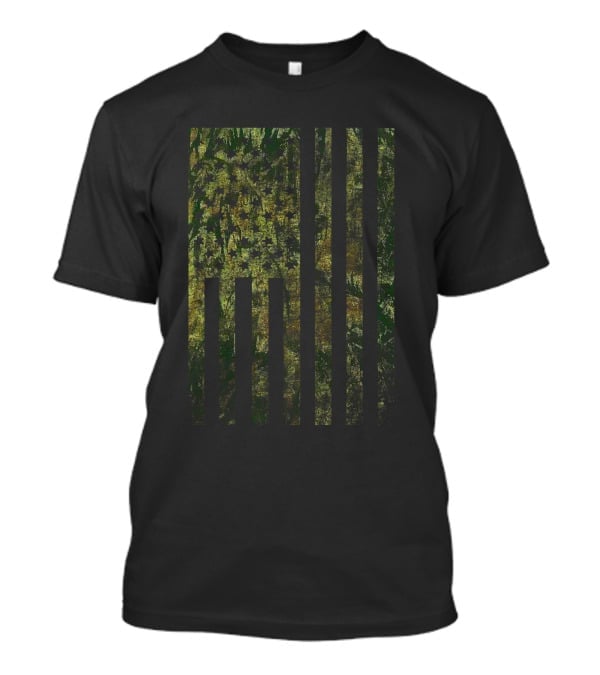 Bike Knight Outdoors American Camo Flag T-Shirt