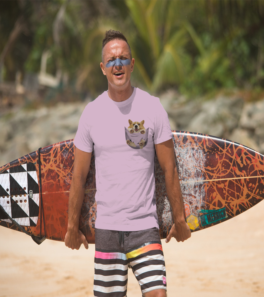 Lovely Corgi Pocket Pal T-Shirt