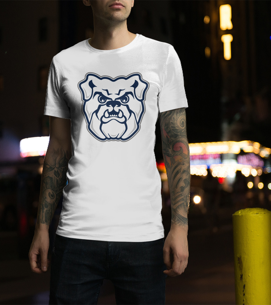 Butler Bulldogs Mascot Logo Bulldog Face T-Shirt