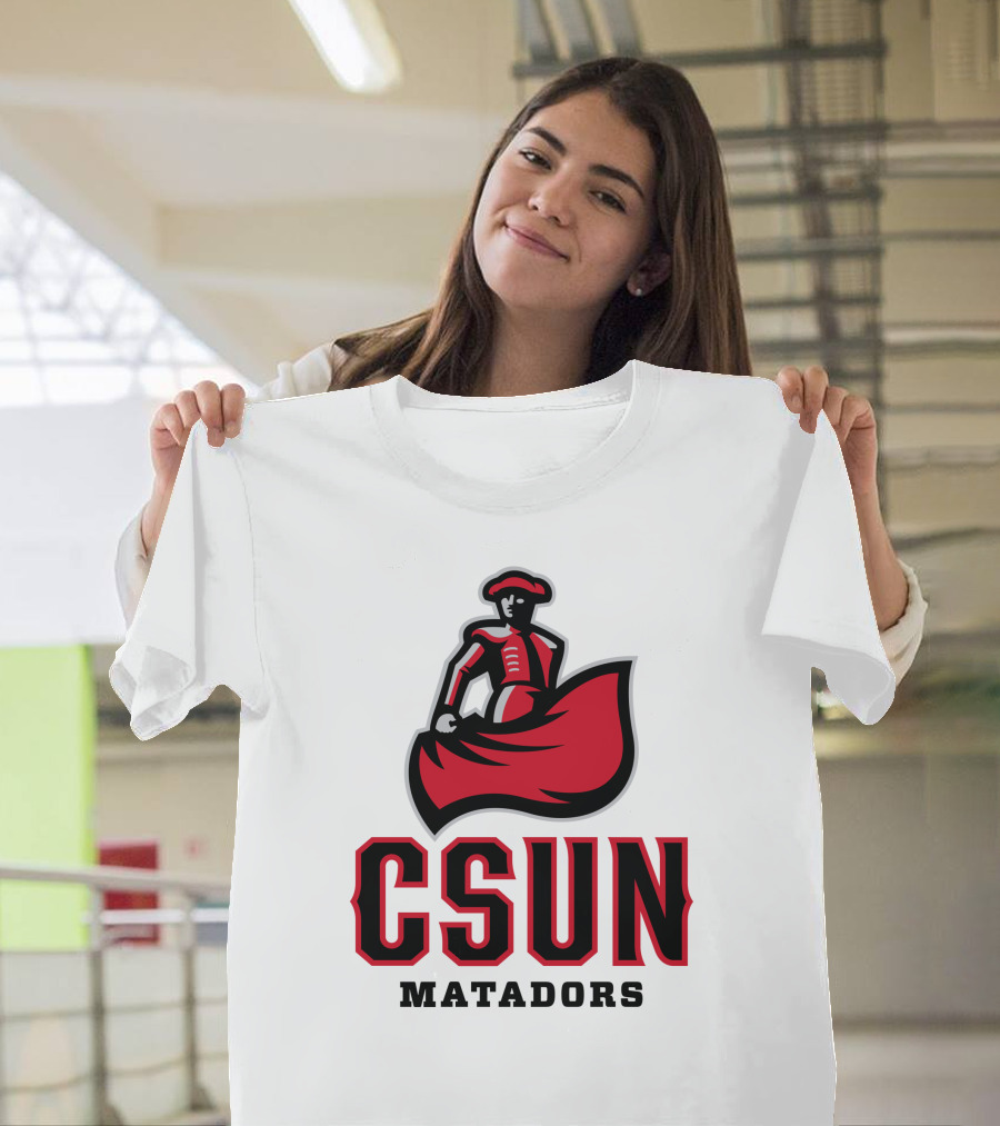 CSUN Matadors Logo Matador In Red And Black Robe T-Shirt