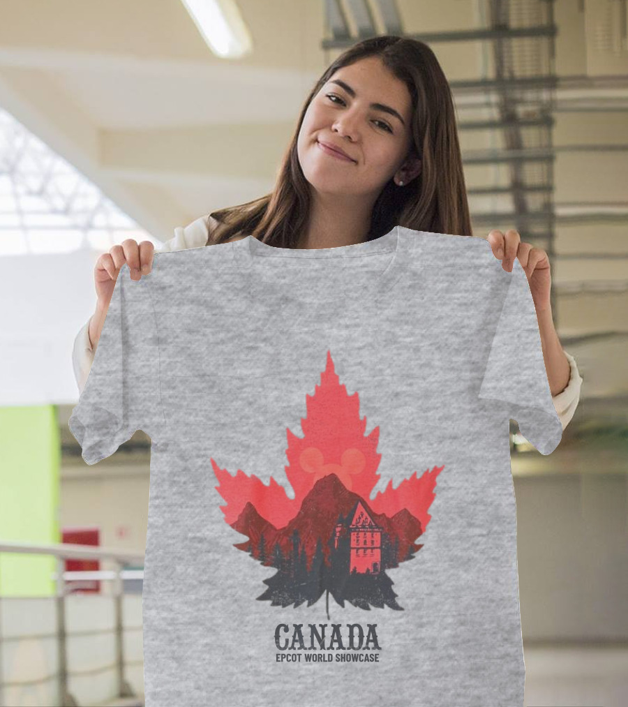 Canada EPCOT World Showcase Maple Leaf Mickey T-Shirt