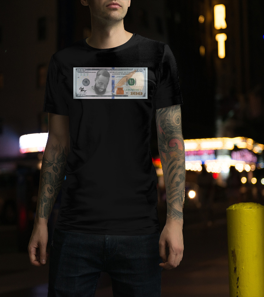 3 Bill Cash Nasty Merch Hundred Dollar Bill Parody With Smiling Face T-Shirt