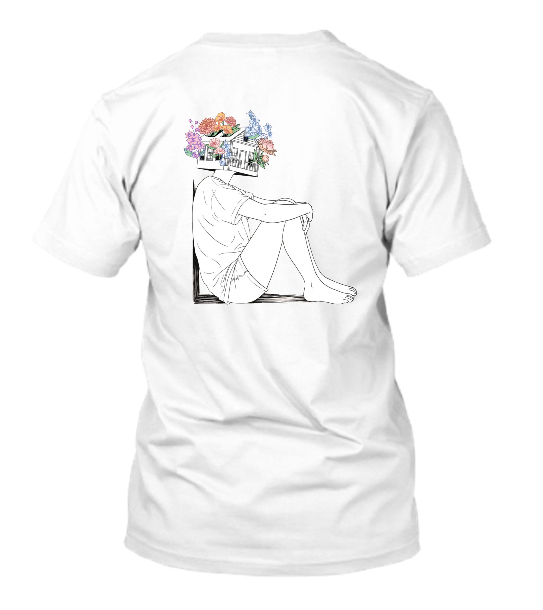 Tori Kelly Floral House Head Drawing T-Shirt