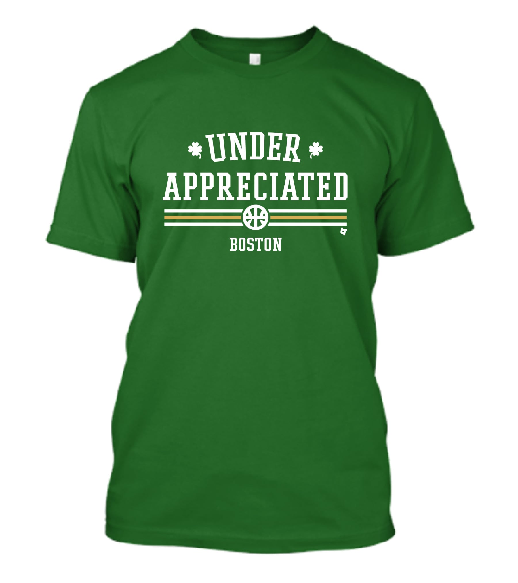 Under Appreciated Boston Basketball Green Shamrocks T-Shirt