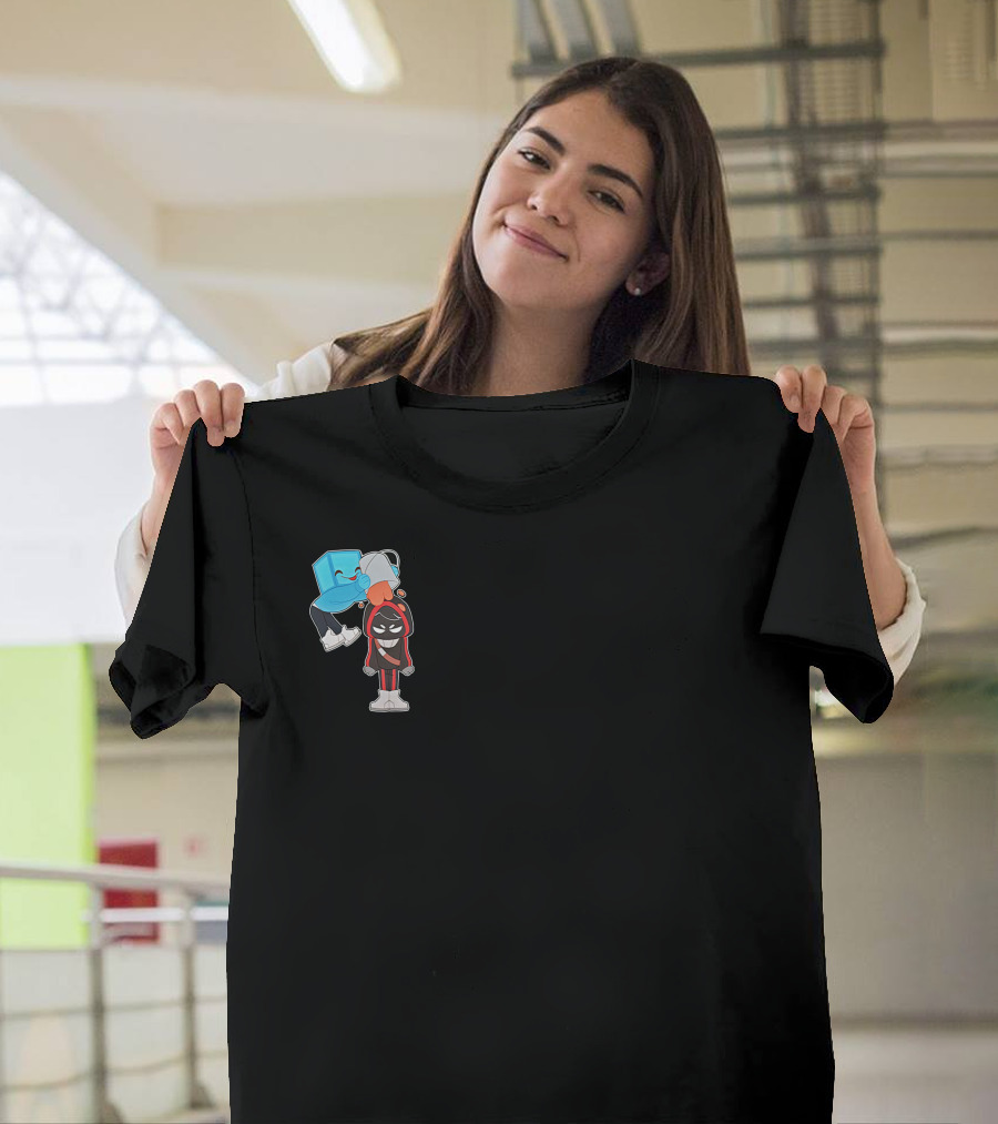 Skeppy April Fools Merch Skeppy And BadBoyHalo Cartoon Characters T-Shirt