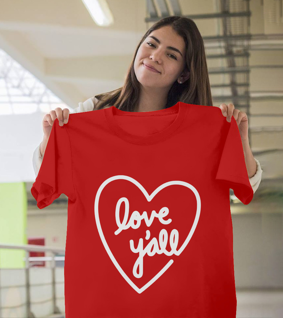 Addison Rae Merch Love Y'all Heart T-Shirt