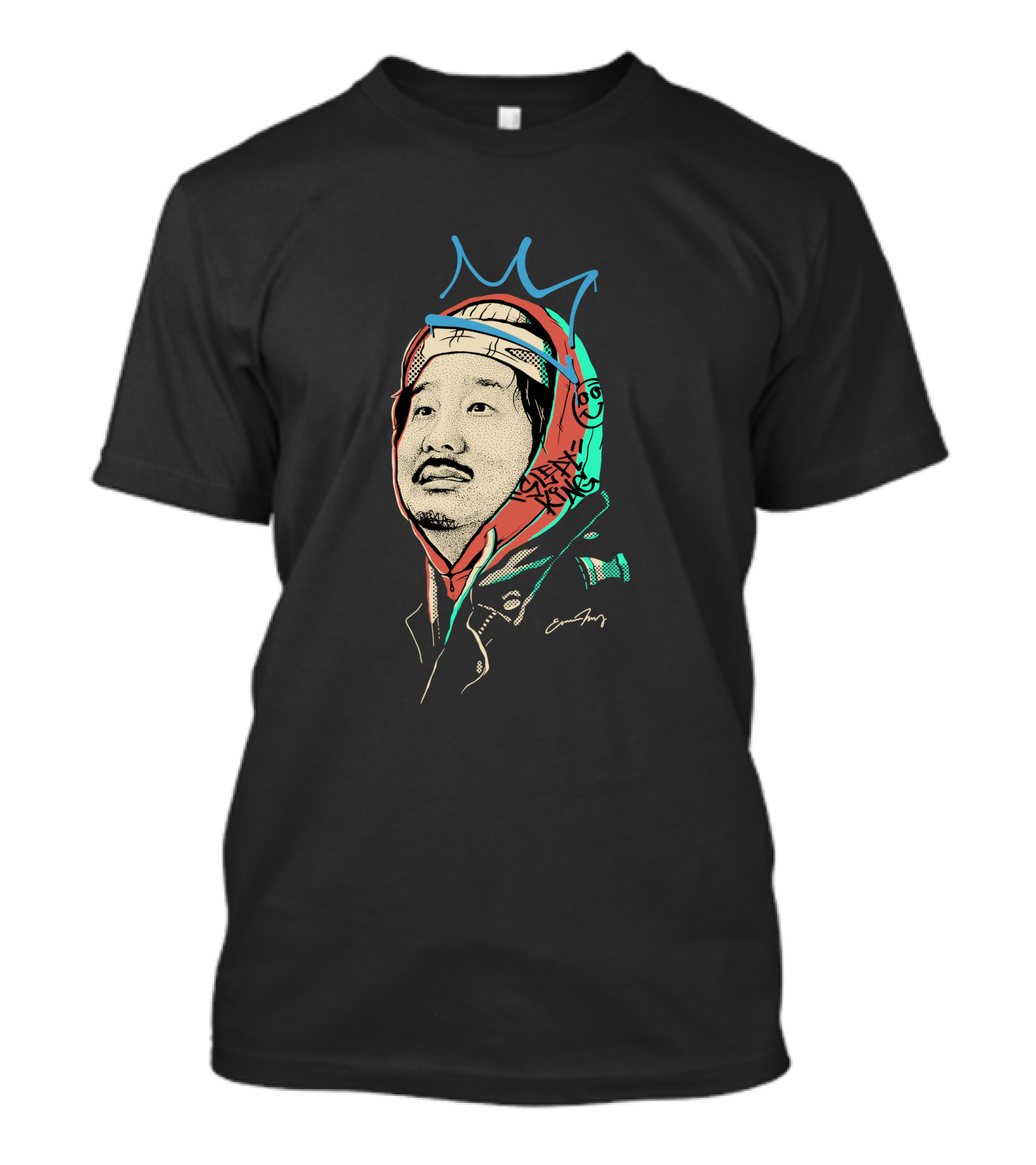 Bobby Lee Slept King Crown Art With Signature T-Shirt