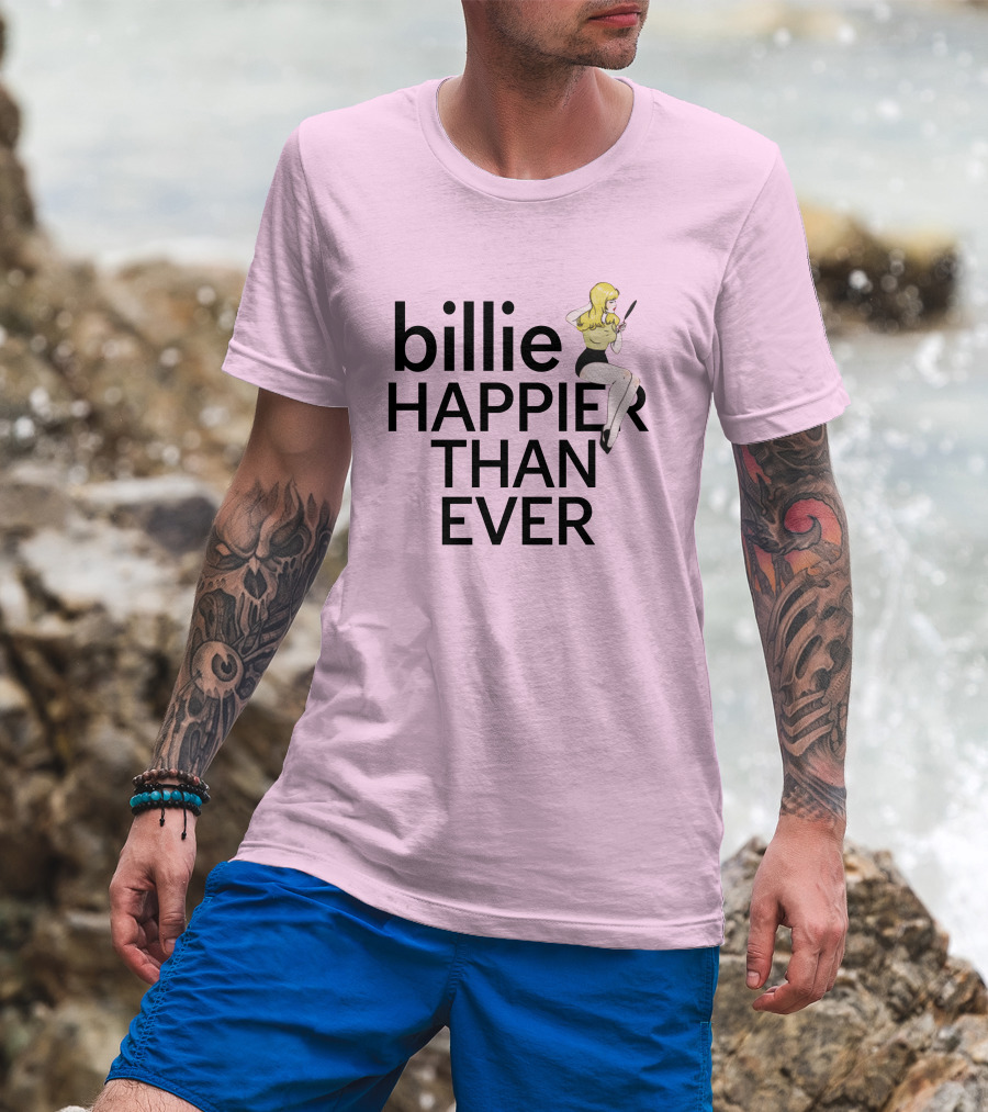 Billie Eilish Happier Than Ever Pretty Boy Merch T-Shirt