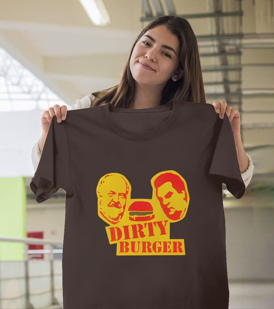Trailer Park Boys Dirty Burger Merch Faces And Burger T-Shirt
