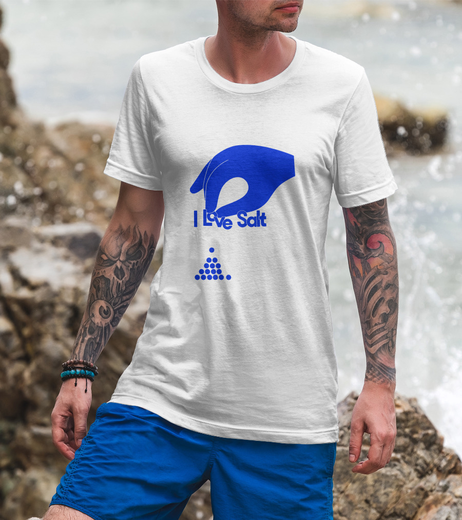 Shop Molly Baz Merch Store I Love Salt Hand With Dots T-Shirt