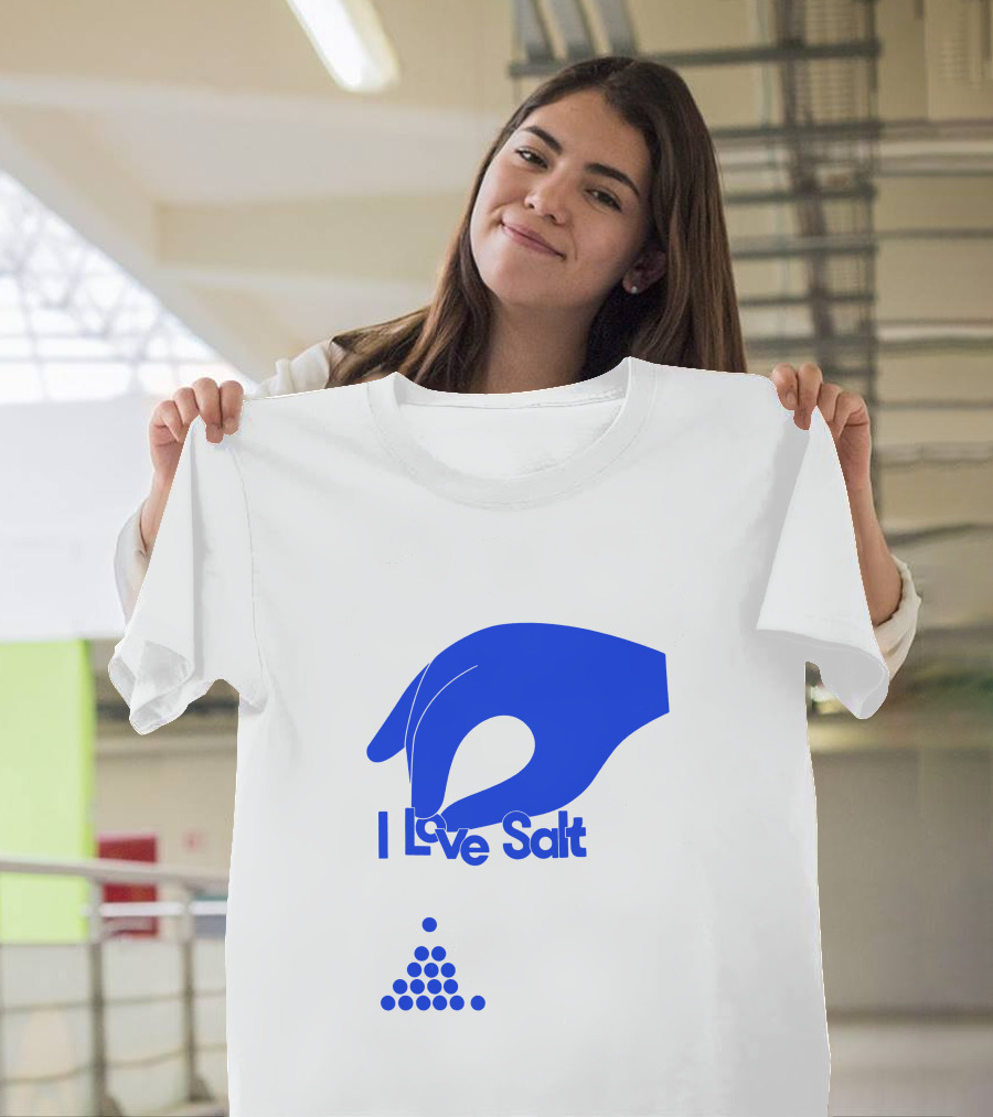 I Love Salt Hand Sprinkling Dots T-Shirt