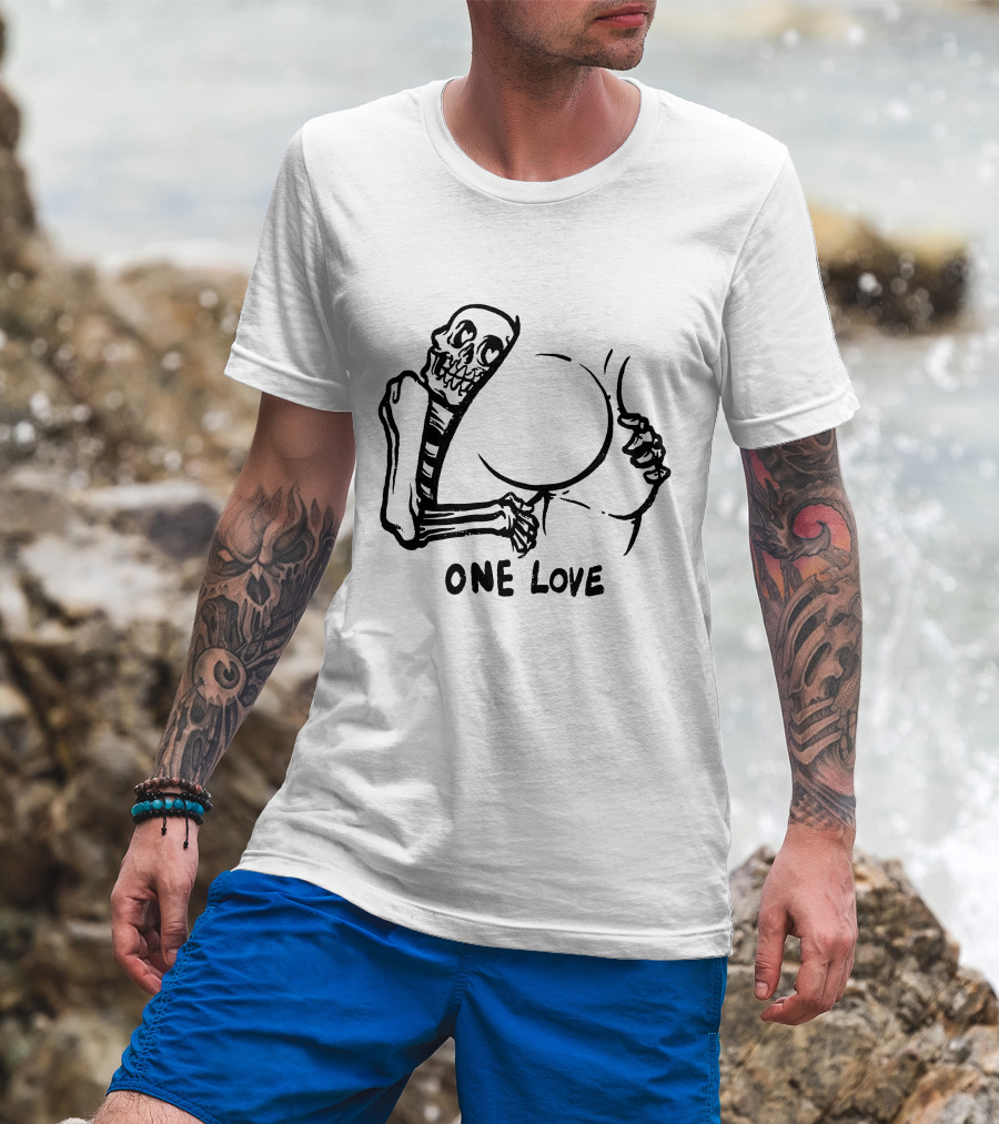 One Love Skeleton Embrace Matt Bailey Merch T-Shirt