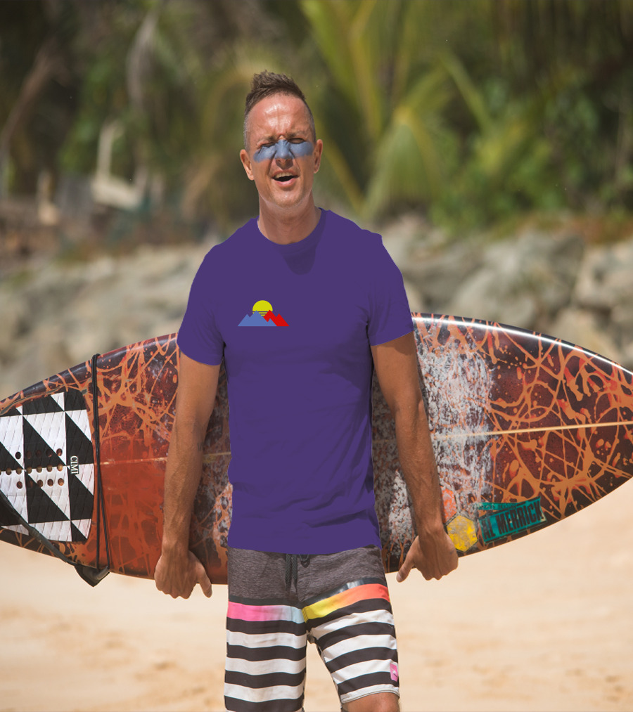 Shop Purpled New Merch Store Sunset Mountain T-Shirt