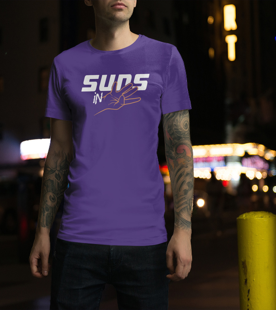 Suns In Three Hand Gesture Purple T-Shirt