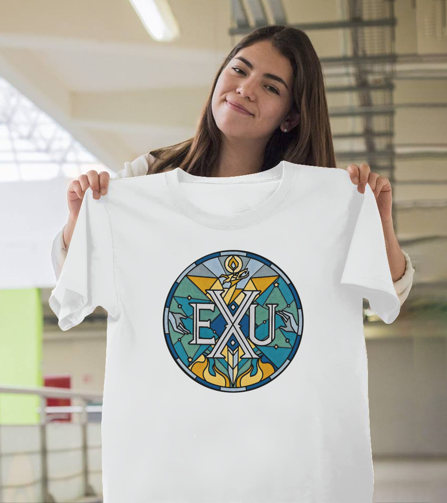 Exandria Unlimited Stained Glass Logo Critical Role Merch T-Shirt
