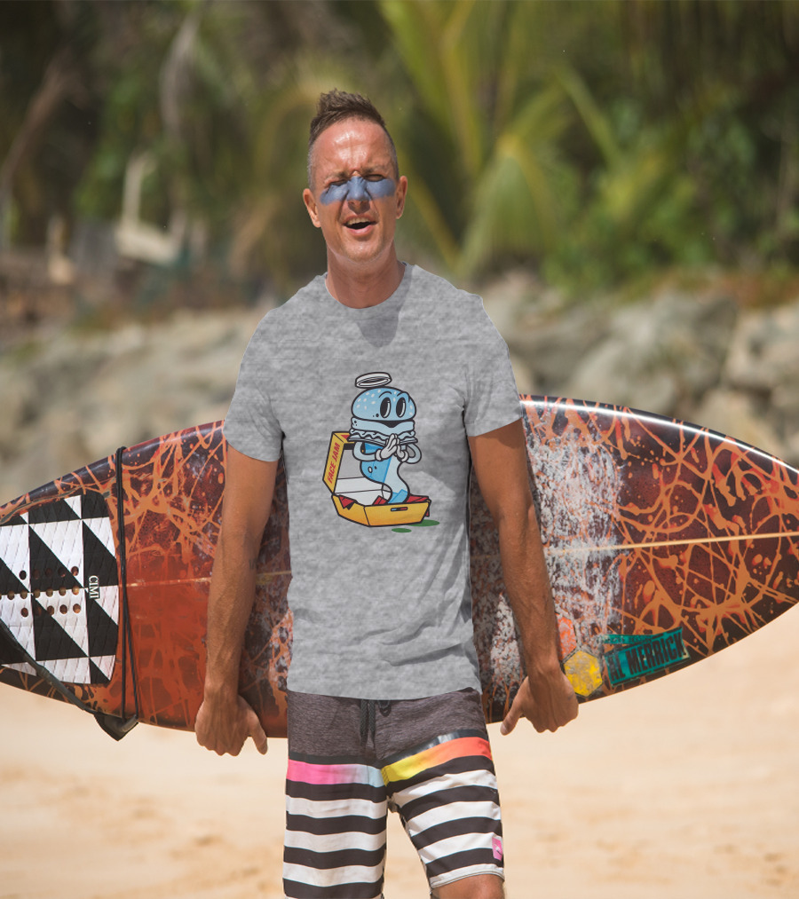 Shop Face Jam Merch Store FaceJamPod Cartoon Pizza Box Character T-Shirt